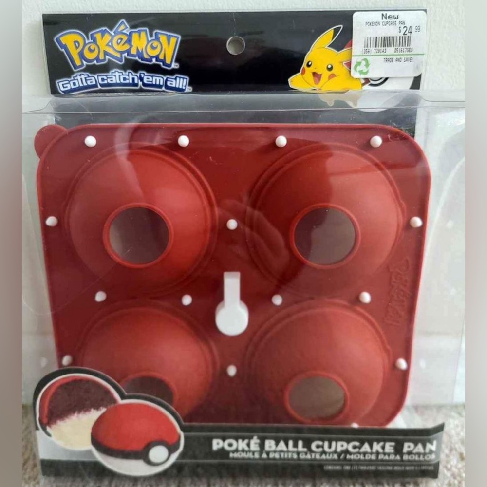 Official Pokémon Pokeball Silicone Mold Baking Pan